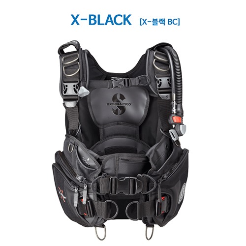[SCUBAPRO] 스쿠바프로 엑스블랙 (X-BLACK #SOTONG SCUBA DIVING BCD) 소통마켓 스쿠버다이빙 부력조절기