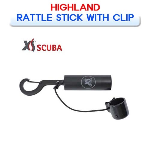 하이랜드 레틀스틱 &amp; 마그네캡 [XS SCUBA] XS스쿠버 HIGHLAND RATTLE STICK WITH CLIP