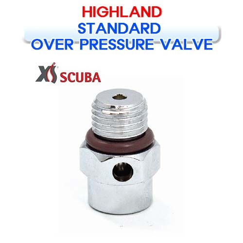 하이랜드 스탠다드 오버압력 밸브 OPV [XS SCUBA] XS스쿠버 STANDARD OVER PRESSURE VALVE BRASS