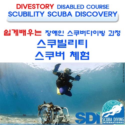 [SDI] 스쿠빌리티 스쿠바 체험 [쉽게 배우는 장애인 다이빙 과정] (SCUBILITY SCUBA DISCOVERY LEARN DISABLED SCUBA DIVING COURSE WITH DIVE STORY) 다이브스토리