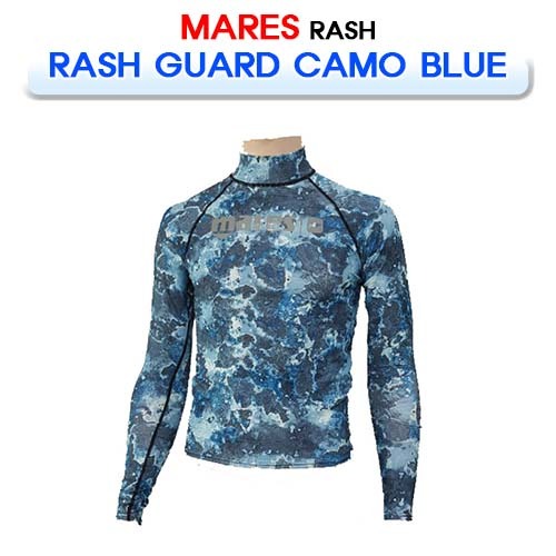 래쉬가드 카모블루 [MARES] 마레스 RASH GUARD CAMO BLUE